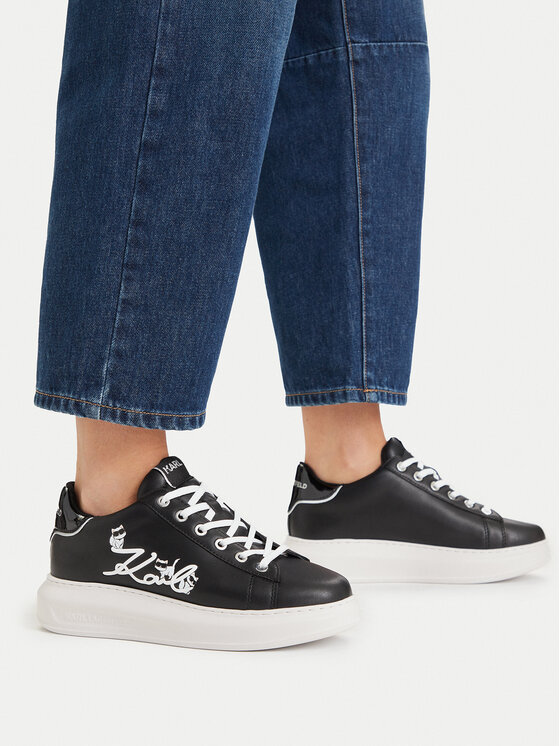 KARL LAGERFELD Sneakersy KARL LAGERFELD KL62510C Czarny
