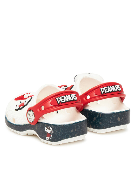 Crocs Klapki Crocs Classic Peanuts 211126 Biały