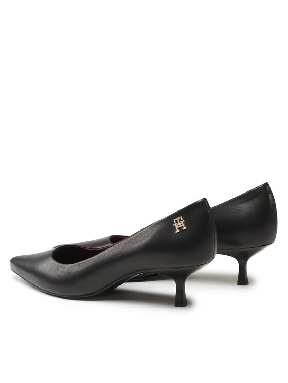 Tommy Hilfiger Cipele Tommy Hilfiger Pointy Kitten Heel Pump FW0FW07524 Crna