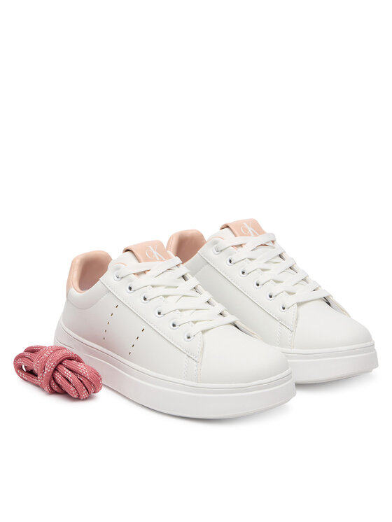 Calvin Klein Laisvalaikio batai Calvin Klein Low Cut Lace-Up V3A9-83221-1355A953 S Balta