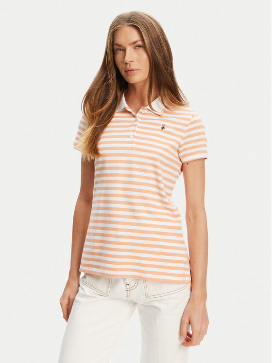 U.S. Polo Assn. U.S. Polo Assn. Polo majica WUP1310 Oranžna Regular Fit
