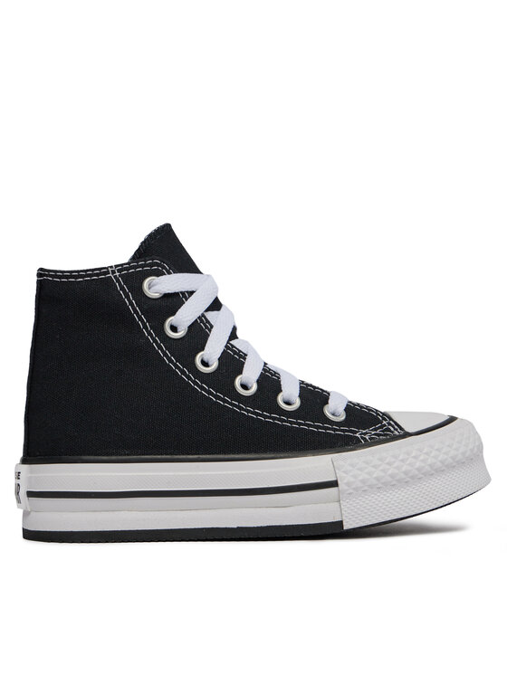 Converse Plátenky Converse Chuck Taylor All Star Lift Platform High Top Little Kids 372859C Čierna