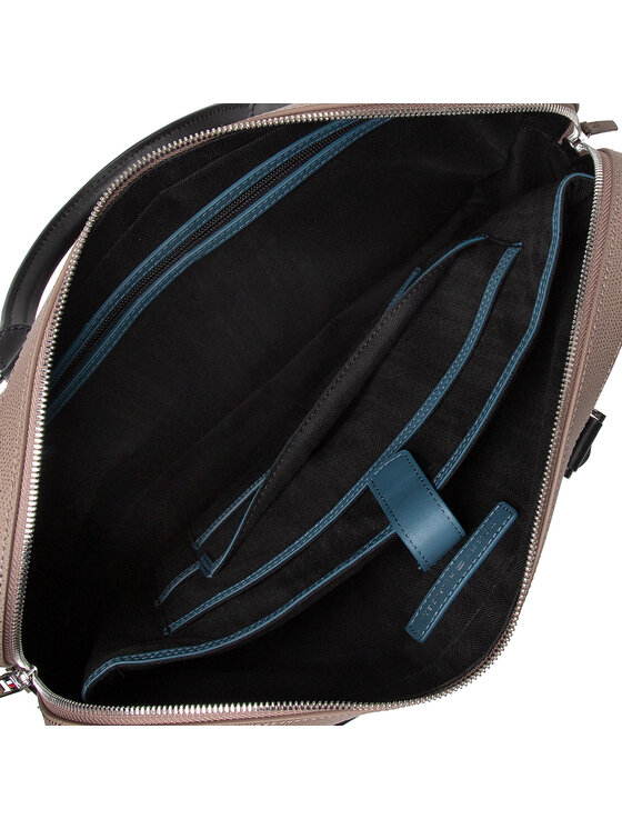 Tommy Hilfiger Чанта за лаптоп Tommy Hilfiger Business Leather Computer Bag AM0AM08459 Кафяв