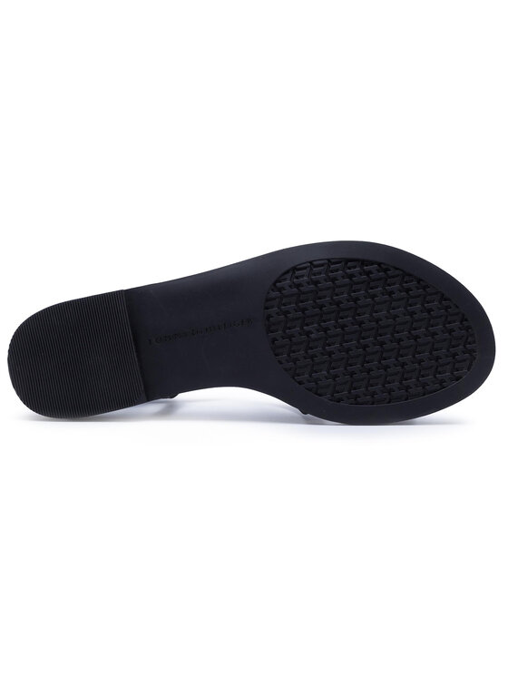 Tommy Hilfiger Sandali Tommy Hilfiger Th Hardware Flat Sandal FW0FW05021 Črna