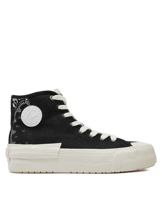 Pepe Jeans Tornacipő Pepe Jeans Samoi Divided PLS31554 Fekete
