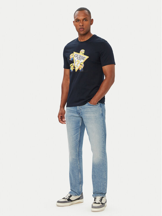 Guess Jeans Guess Jeans Футболка 183589 Голубий Classic Fit