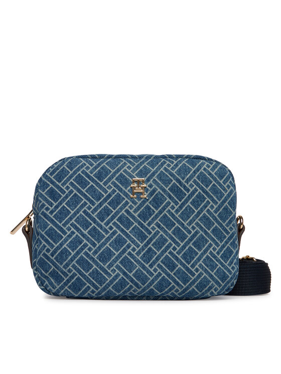 Tommy Hilfiger Táska Tommy Hilfiger Popette Camera Bag Denim Flag AW0AW18610 Kék