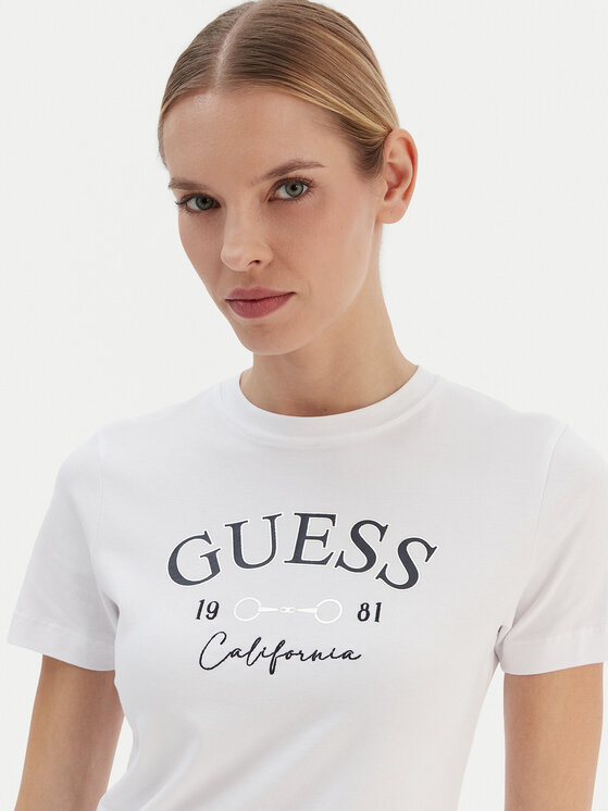 Guess Guess Футболка V6RI02 J1314 Білий Regular Fit
