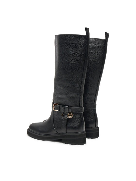 TWINSET Kozačky ve vojenském stylu TWINSET 242TGT172 Černá