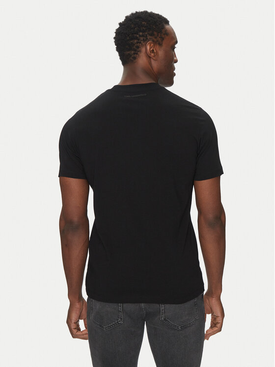 KARL LAGERFELD KARL LAGERFELD Póló 755710 500224 Fekete Regular Fit