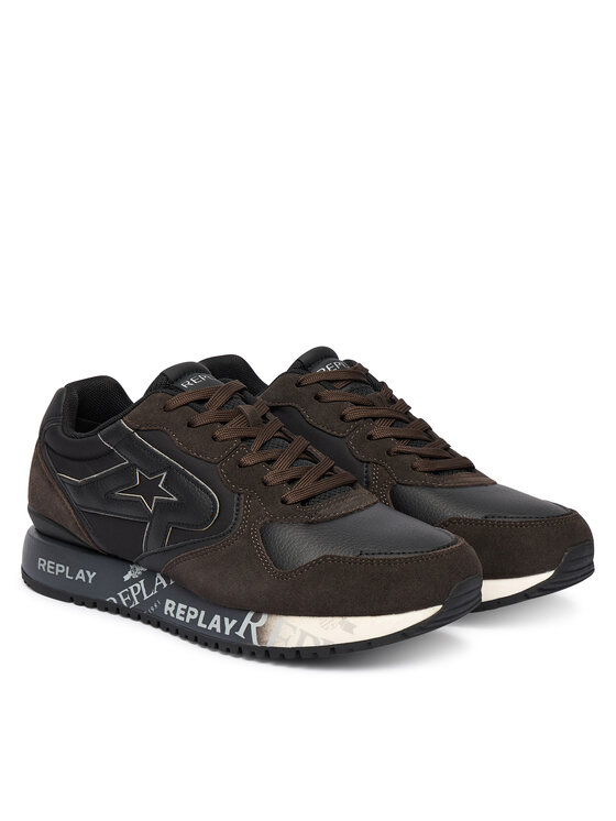 REPLAY Sneakersy REPLAY GMS9I .000.C0008L Brązowy