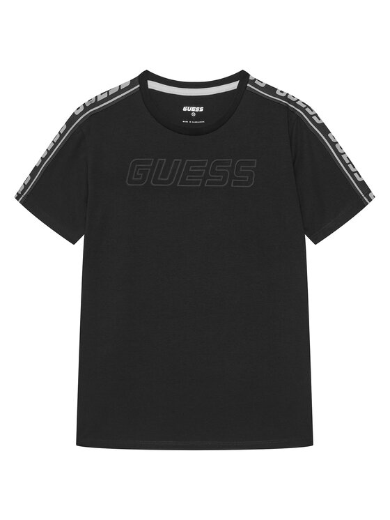 Guess Guess Футболка L4YI50 J1314 Чорний Regular Fit