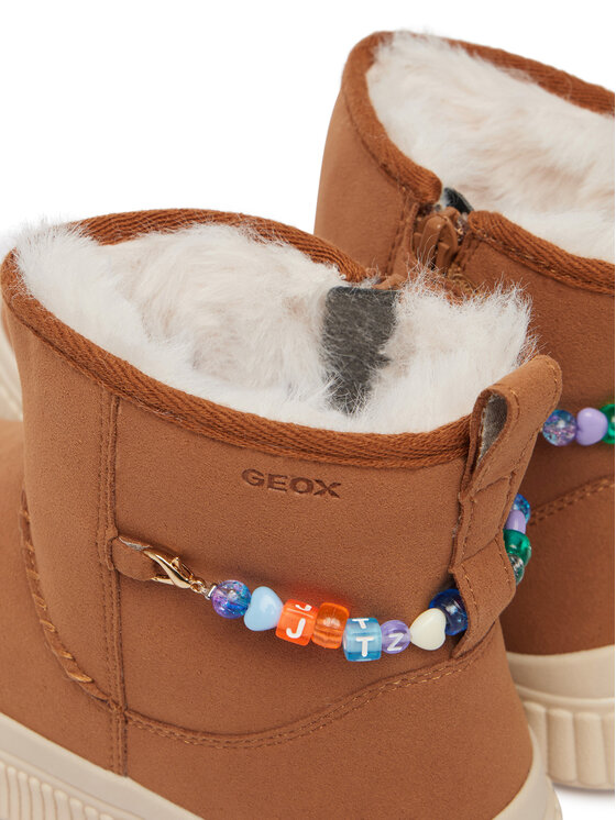 Geox Čižmy Geox J Laquinny Girl J66M3E 000AU C6627 S Hnedá