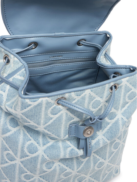 Calvin Klein Раница Calvin Klein Emblem Aop Denim Backpack LV04F3508G Син