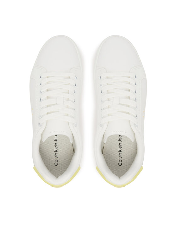 Calvin Klein Jeans Сникърси Calvin Klein Jeans Classic Cupsole Ru Patch Lth Wn YW0YW01845 Бял