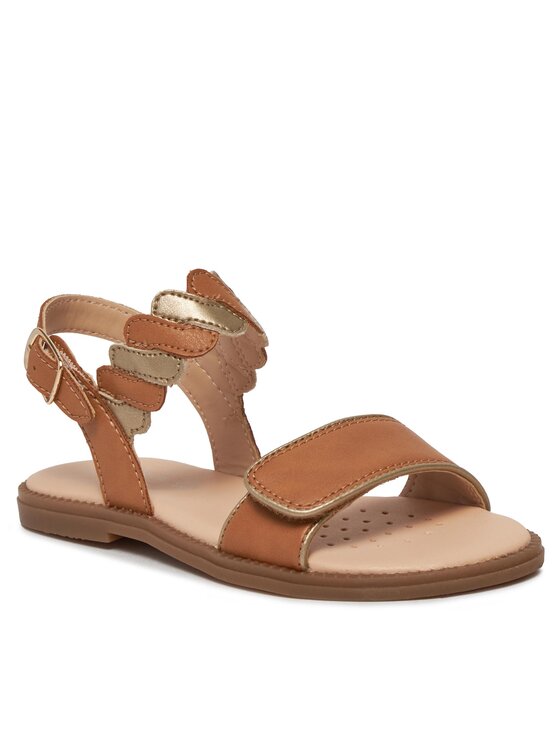 Geox Basutės Geox J Sandal Karly Girl J4535G 054AJ C5B2U S Smėlio