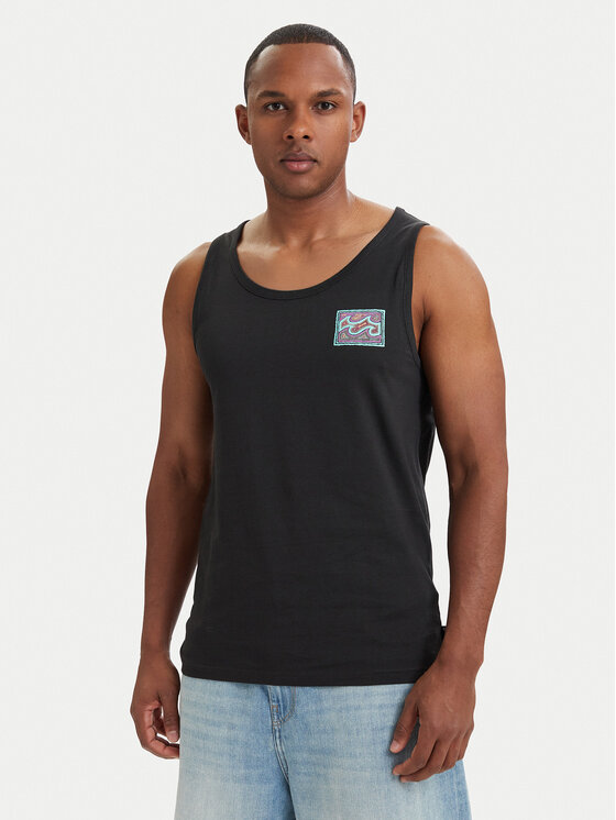 Billabong Billabong Camiseta sin mangas Crayon Wave EBYZT00302 Negro Regular Fit