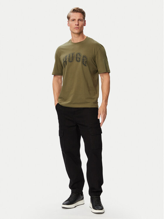 HUGO HUGO Camiseta Nerpient 50566041 Caqui Regular Fit