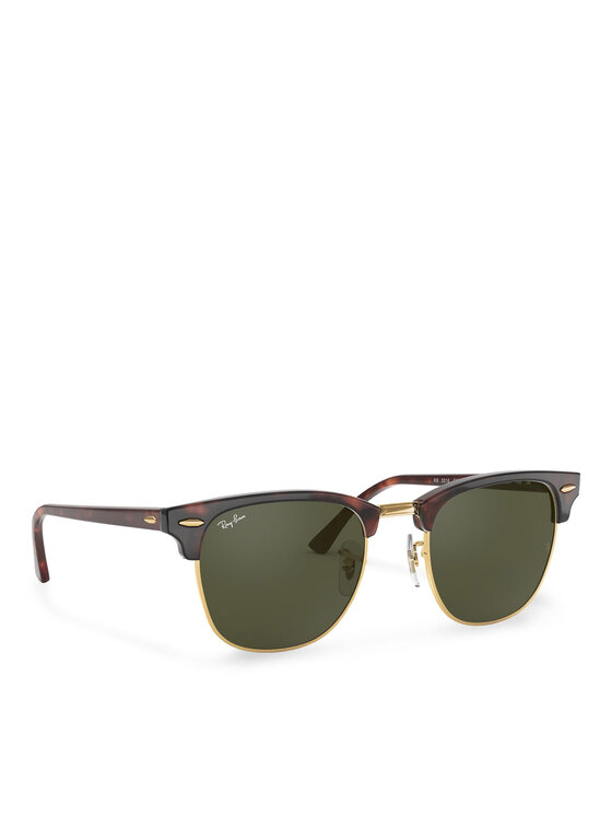 Ray-Ban Сонцезахисні окуляри Ray-Ban Clubmaster 0RB3016 W0366 Коричневий