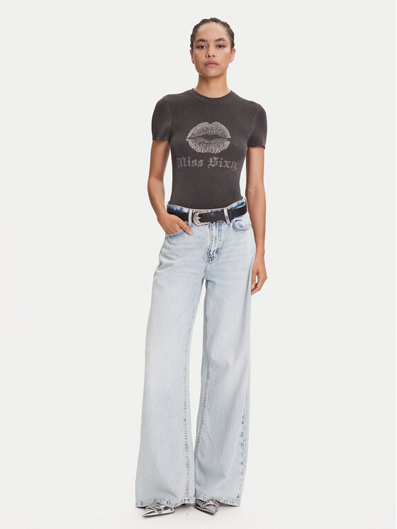Miss Sixty Miss Sixty Футболка 6S1RJ23100 Сірий Slim Fit
