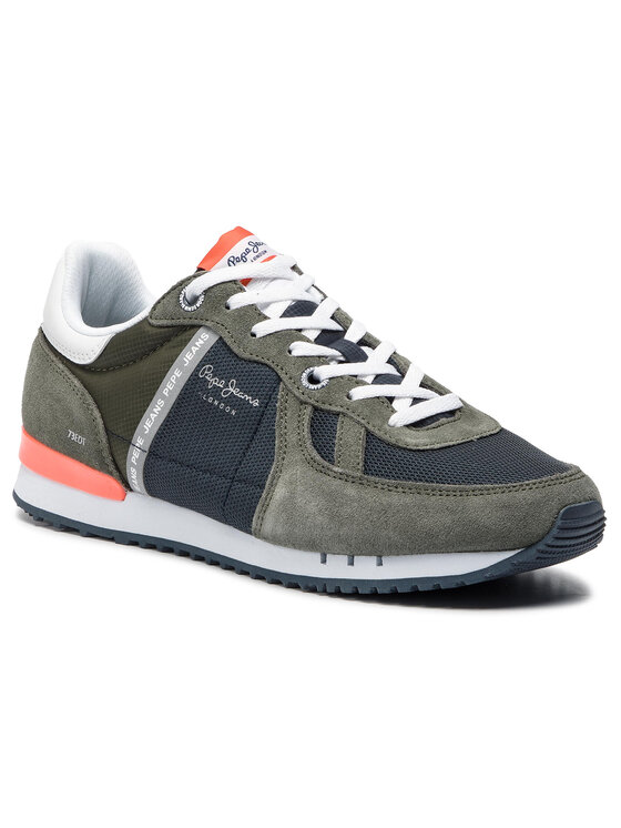 Pepe Jeans Sneakersy Pepe Jeans Tinker Zero Seal PMS30508 Zielony