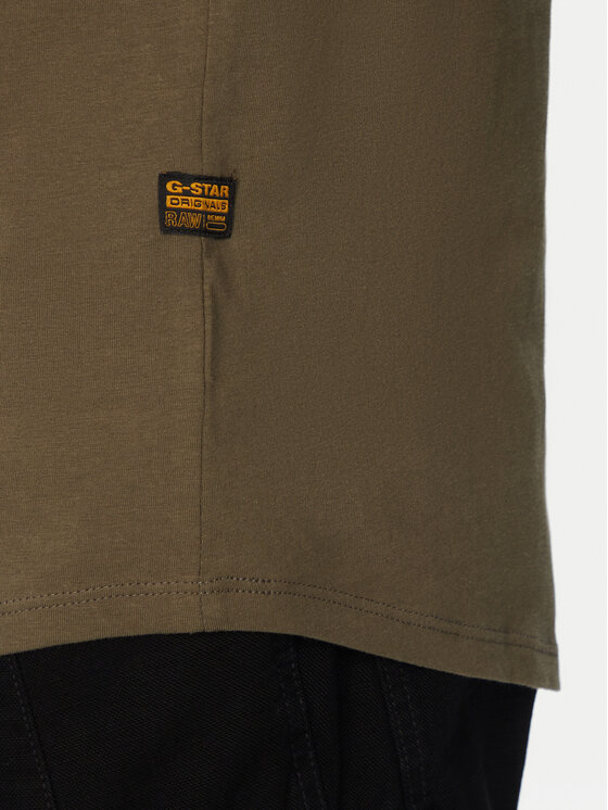 G-STAR G-STAR Majica D16396-B353 Khaki Regular Fit