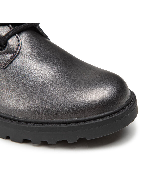 Geox Zimski škornji Geox J Casey G. G J9420G 0NFEW C0062 S Srebrna