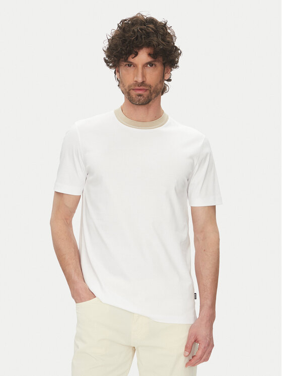 BOSS BOSS Футболка H-Tessler 199 50531793 Білий Slim Fit