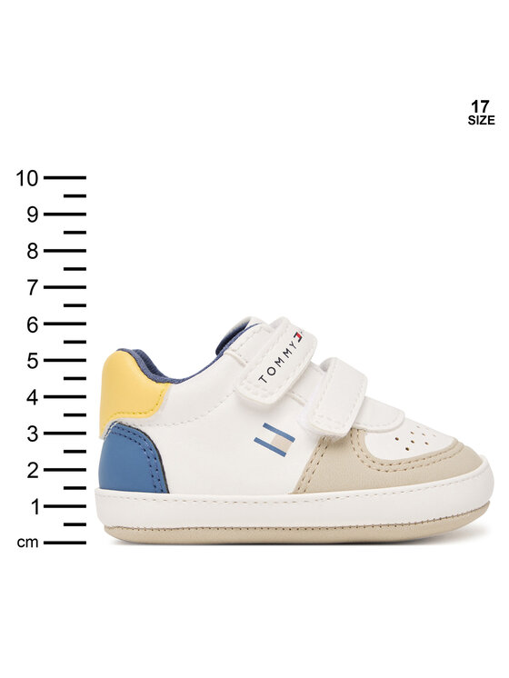 Tommy Hilfiger Superge Tommy Hilfiger Low Cut Velcro T0B9-34330-1755 Bela
