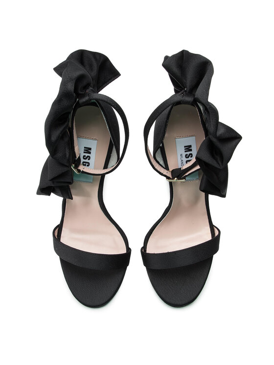 MSGM Босоніжки MSGM Rouched Sandal 2642MDS4078 770 99 Чорний