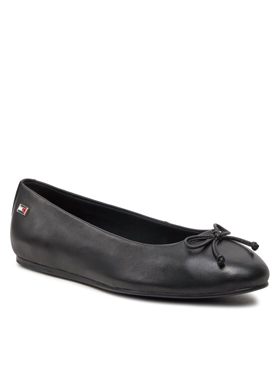 Tommy Hilfiger Balerinos Tommy Hilfiger Essential Chic Ballerina FW0FW08059 Juoda