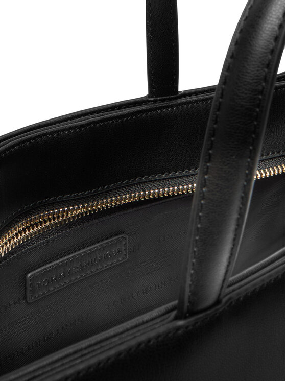 Tommy Hilfiger Kabelka Tommy Hilfiger Th Glam Satchel AW0AW18145 Černá