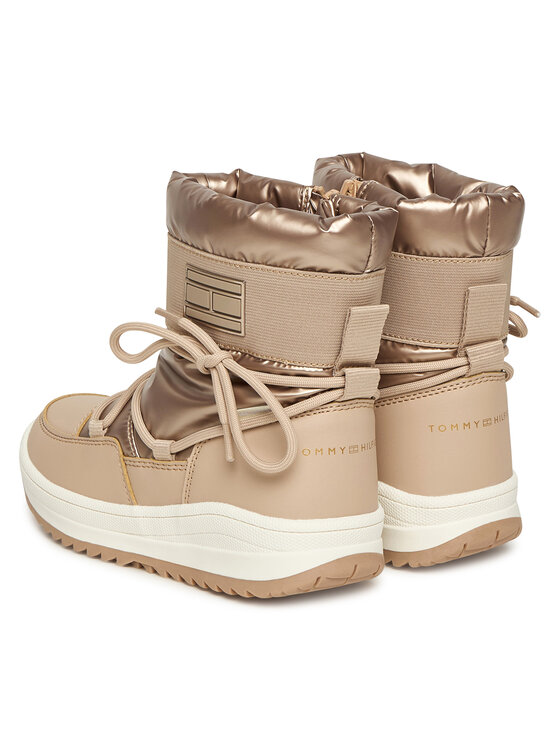 Tommy Hilfiger Μπότες Χιονιού Tommy Hilfiger Snow Boot T3A5-34052-1474 S Μπεζ