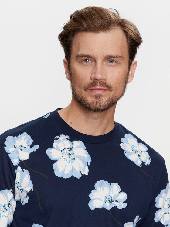 Gap Gap Marškinėliai 796255-29 Tamsiai mėlyna Regular Fit