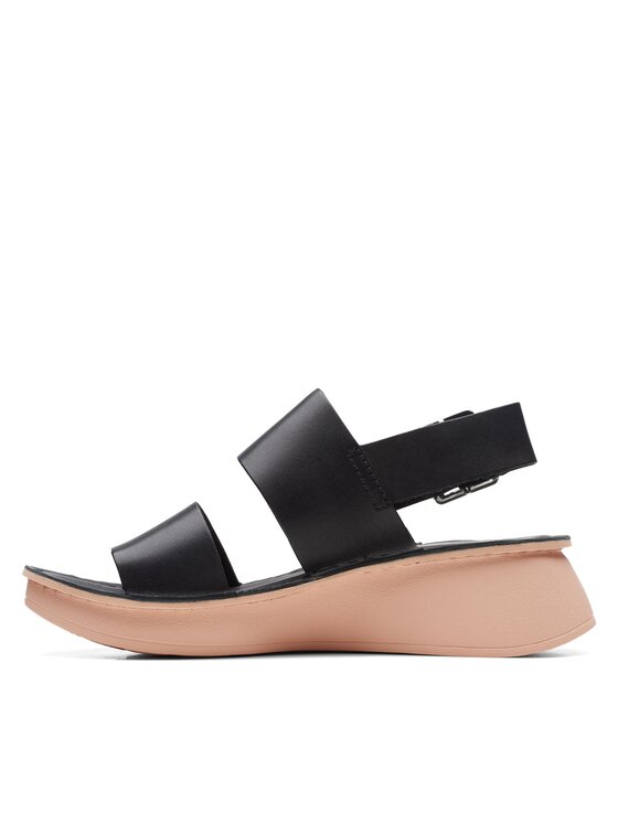 Clarks Sandali Clarks Velhill Strap Črna