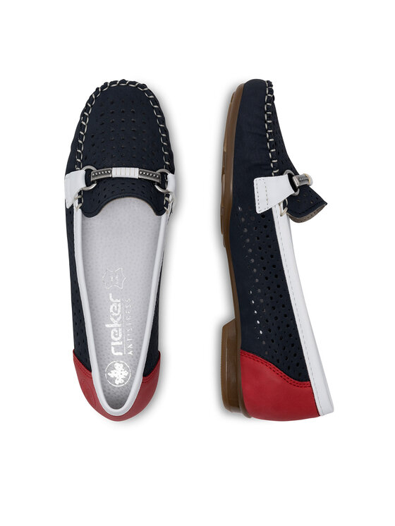 Rieker Mokasíny Rieker 40065-14 Tmavomodrá