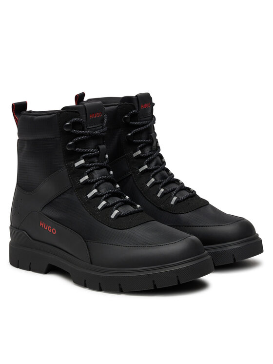 HUGO Kozačky HUGO Ryan Hito Mxstr 50537851 Černá