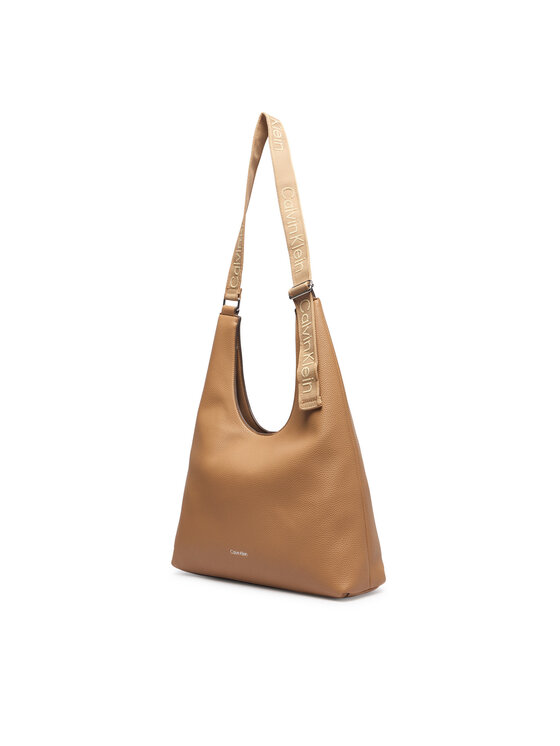 Calvin Klein Táska Calvin Klein Webbing Adj Strap Large Shoulder LV04F3643G Bézs