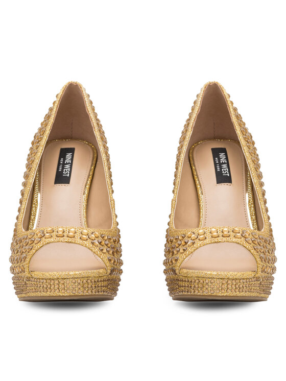 Nine West Augstpapēžu kurpes Nine West MAIRA SY8020-9NW Zelta