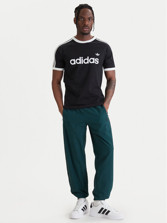 adidas adidas Camiseta 3-Stripes Ringer KF0417 Negro Slim Fit