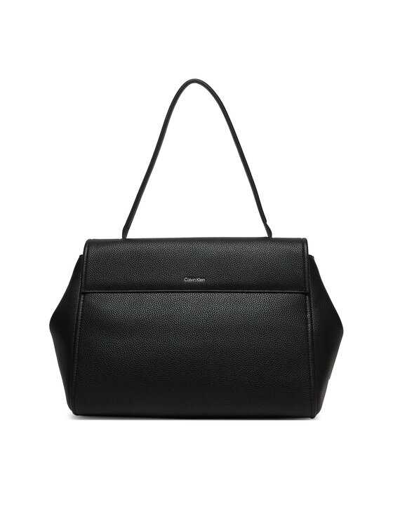 Calvin Klein Kabelka Calvin Klein Emblem Hw Pebble Satchel LV04F3494G Černá