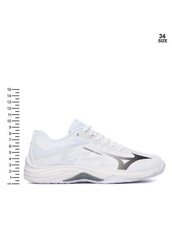 Mizuno Взуття у спортзал Mizuno Lightning Star Jr. V1GD2603 Білий