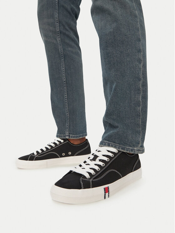 Tommy Jeans Tenisówki Tommy Jeans Archive Vulc Y2K EM0EM01674 Czarny