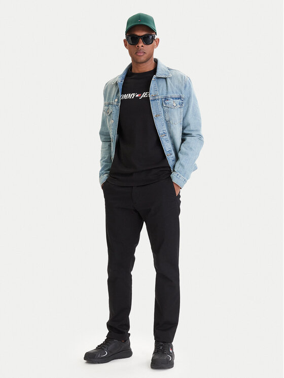Tommy Jeans Tommy Jeans Camiseta DM0DM22548 Negro Regular Fit