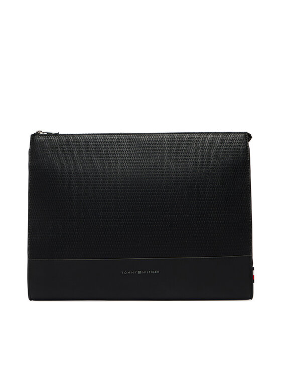 Tommy Hilfiger Θήκη για laptop Tommy Hilfiger Metal Logo Woven Laptop Sleeve AM0AM14303 Μαύρο