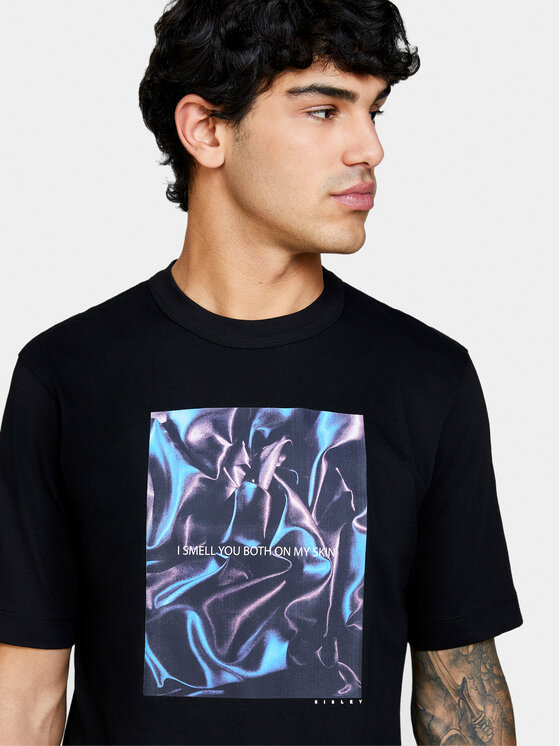 Sisley Sisley Футболка 3I1XS103I Чорний Regular Fit
