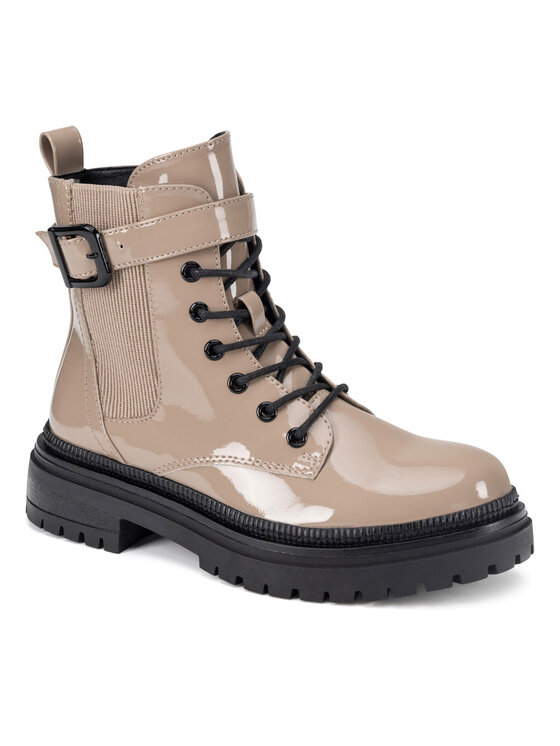 DeeZee Botines planos DeeZee WS13512-01 Beis