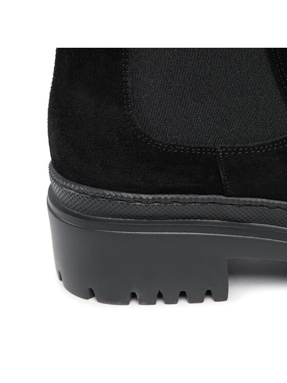 Pollini Kotníková obuv s elastickým prvkem Pollini SA21204G0HTI0000 Černá