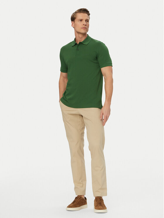 BOSS BOSS Polo Pallas 50553564 Verde Regular Fit