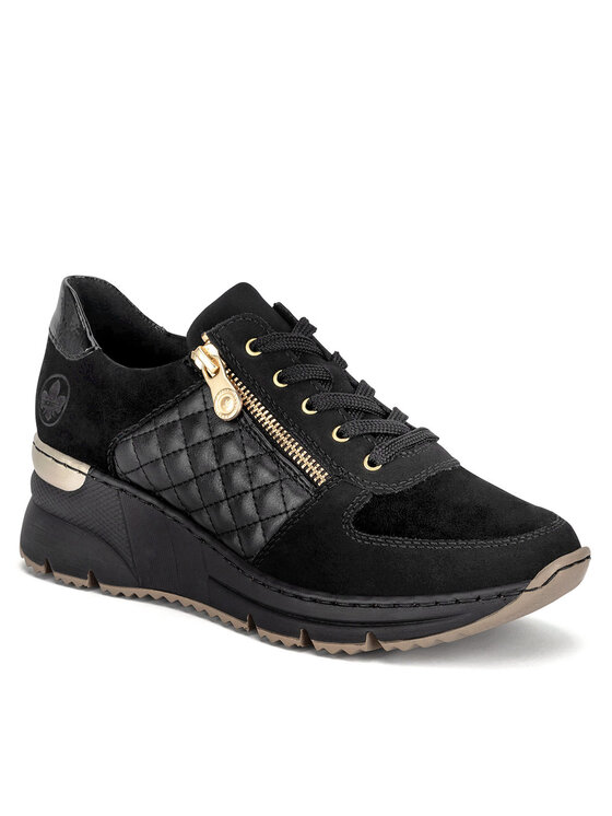 Rieker Sneakersy Rieker N6314-00 Czarny